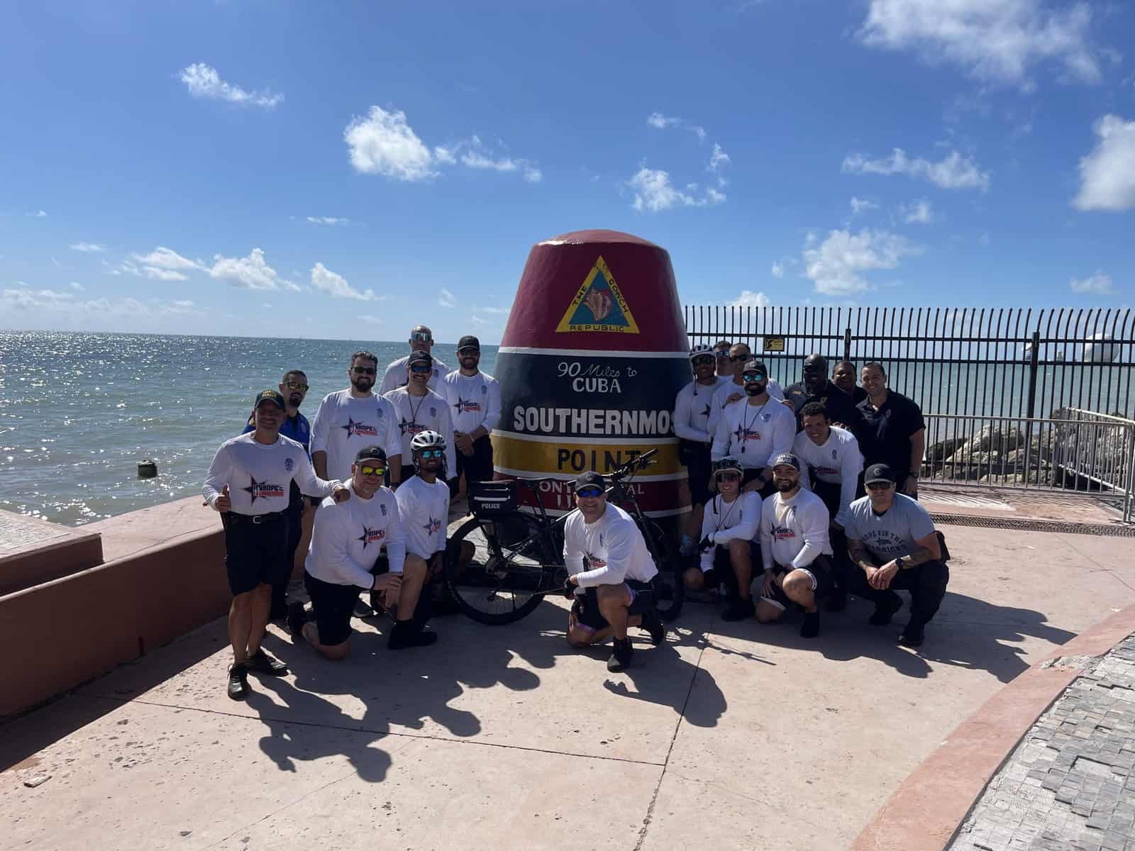 Miami cops ride to Key West, raise $15k - FloridaBicycling.com, image size:1600x1200